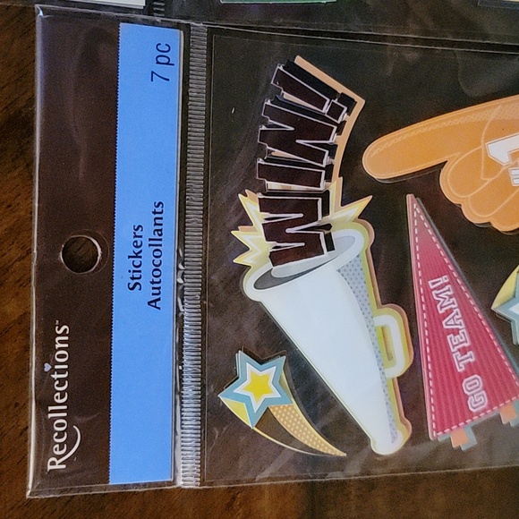 New Recollections Football Sports Scrapbooking  Stickers - Picture 3 of 7